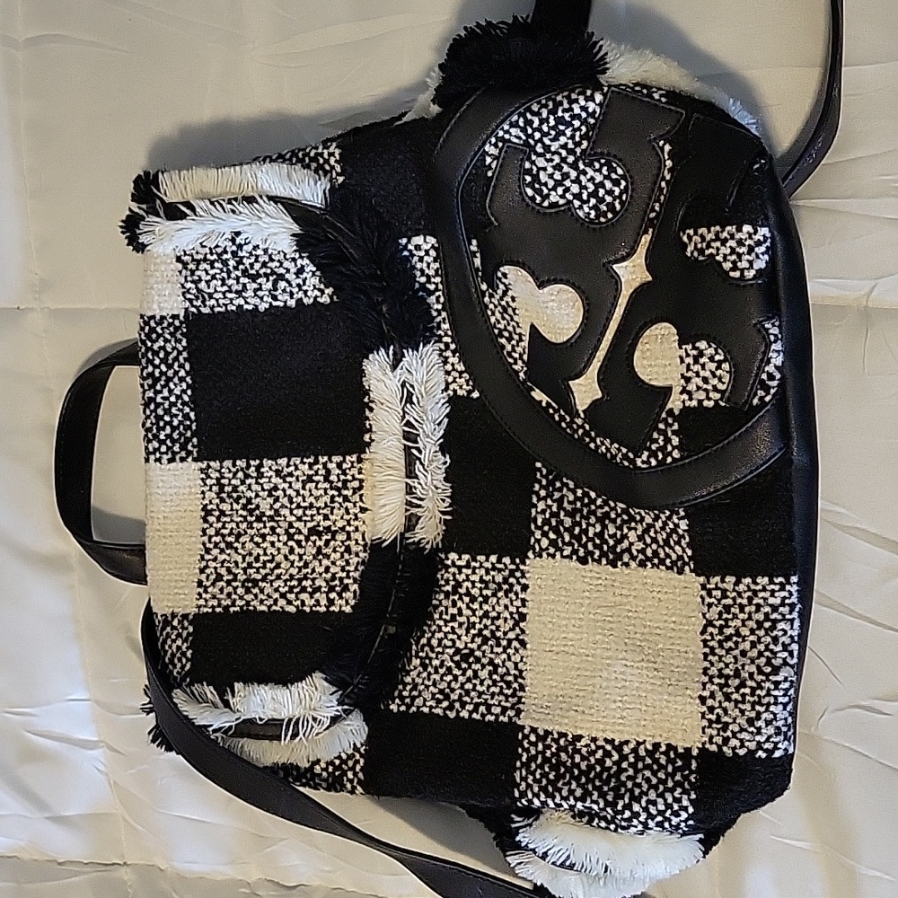 Tory Burch Lonnie Woven Flap Backpack